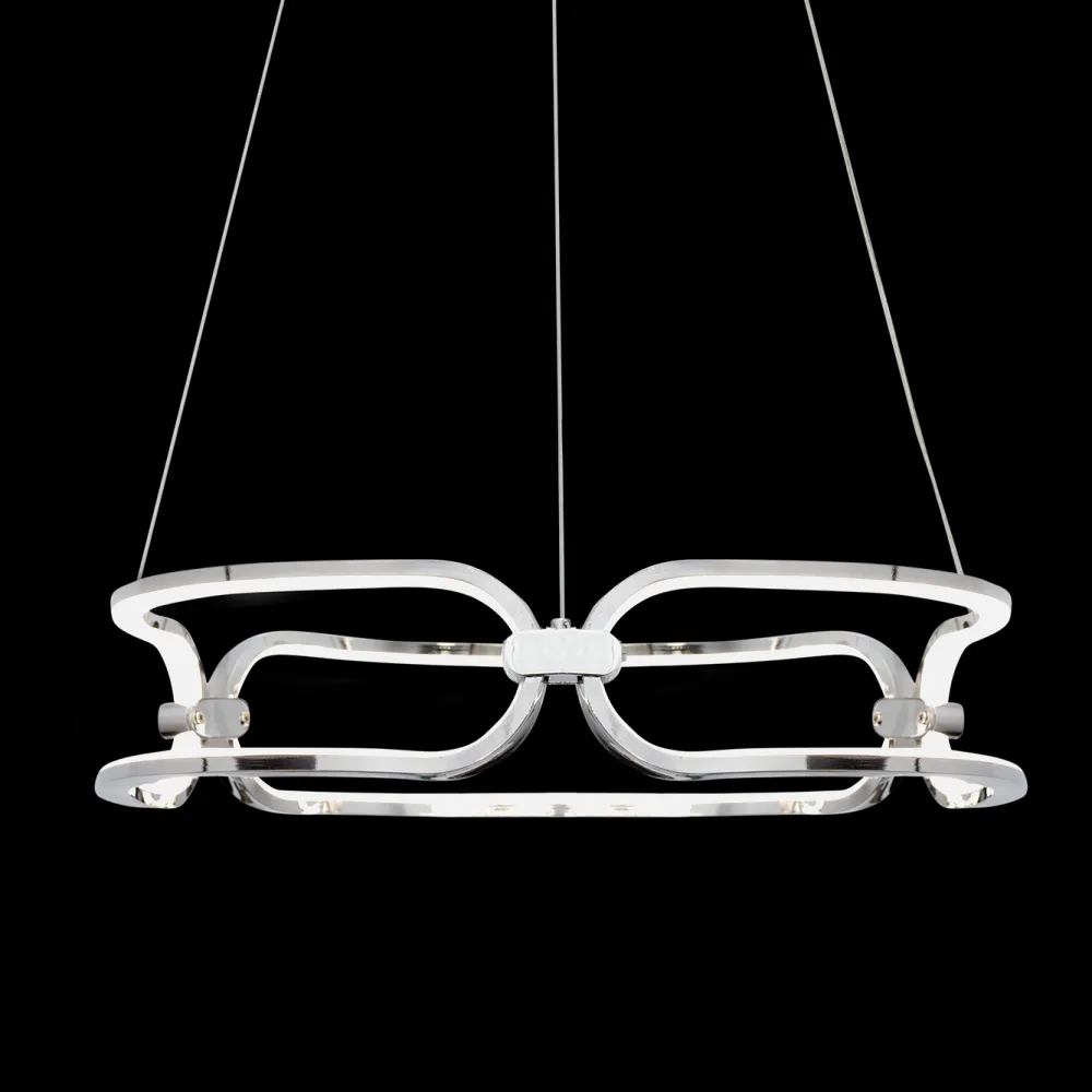 Colgante 45w 4000k Driza Cromo 4500lm Regx46x46 Cm