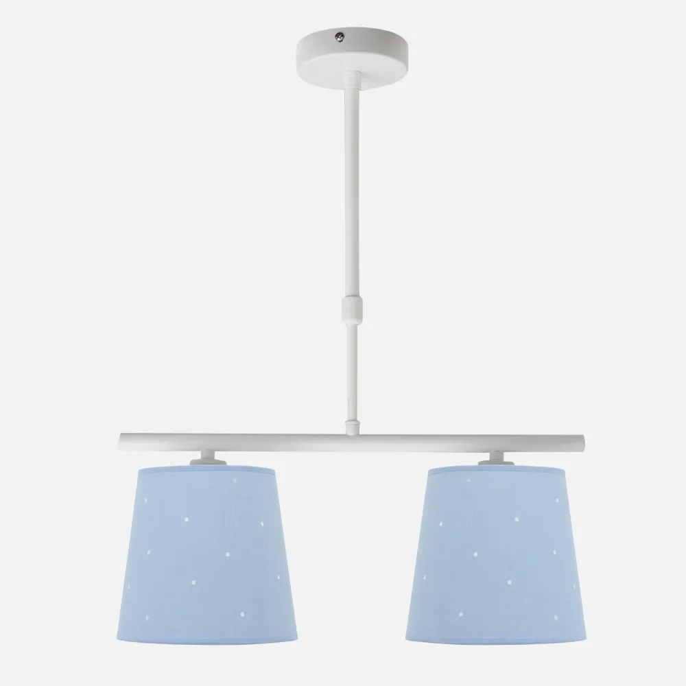 122852008 - Lâmpada de Consciência 2xe14 Azul Claro Regx39x16 Cm