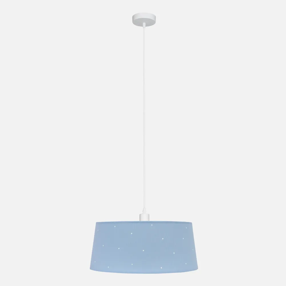 122894008 - Colgante Consciencia 1xe27 Celeste Regx40x40 Cm