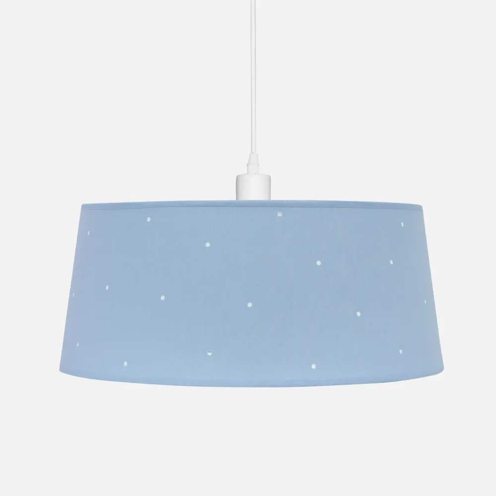 Colgante Consciencia 1xe27 Celeste Regx40x40 Cm