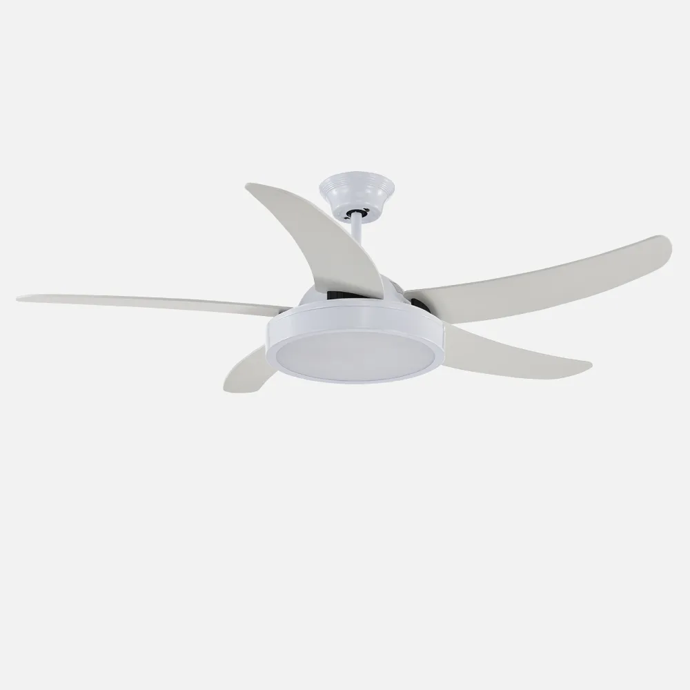 Ventilador Led Cauro 36w 3240lm Blanco 5 Aspas   36x132d 4000k C/ Remoto