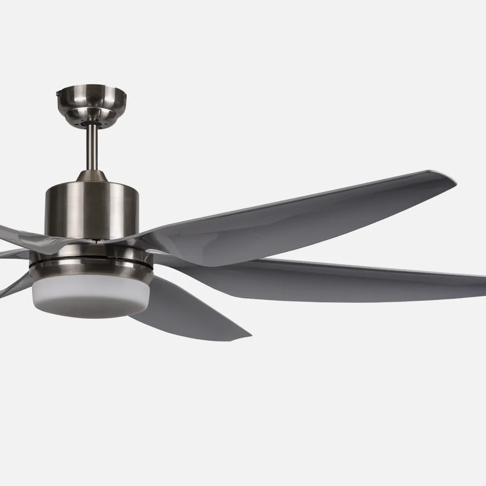 Ventilador Xl Levante 18w 4000k Niquel 6 Aspas Pl Ata 168 D 1800lm C/remoto