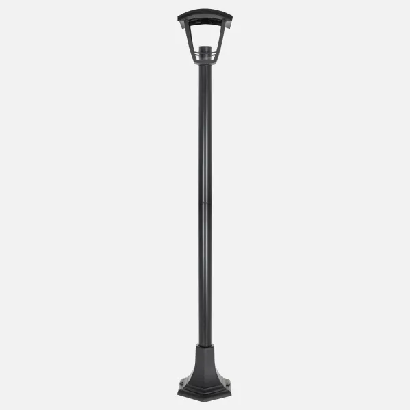 Pilar Zoio 1xe27 Negro REgx17x17cm C/altura Regulable Ip44