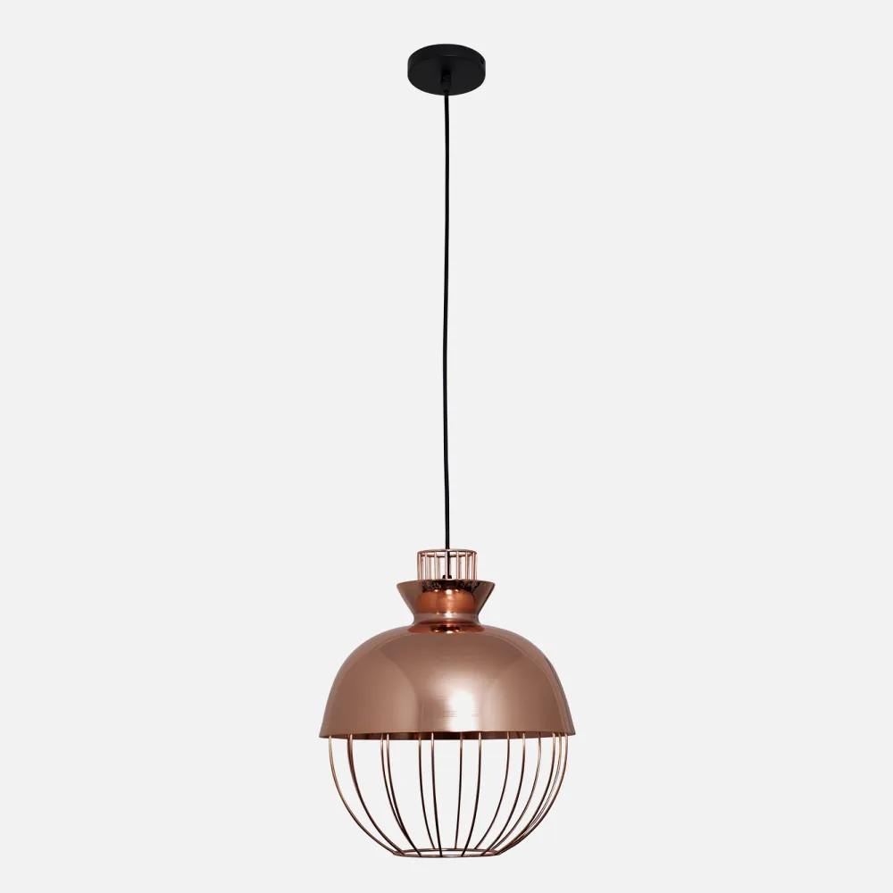 Colgante Toyama 1xe27 Bola Cobre Reg.x35d