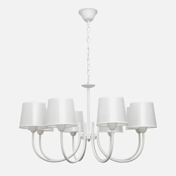 Lamp Guadalajara 8xe14 White Lampshade White