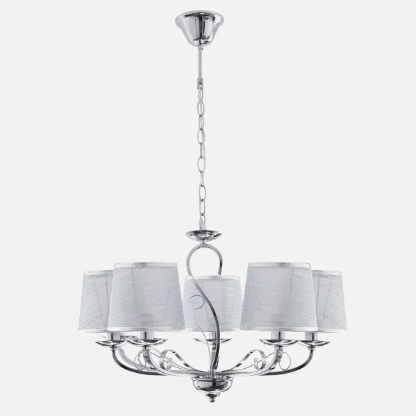 Lampara Sumba 5xe14 Cromo REGx53x53