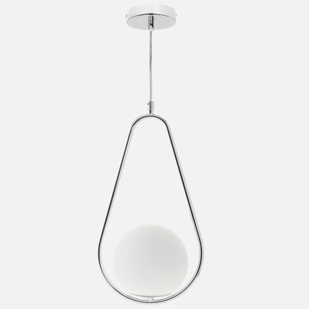 Colgante Aimee  forma pera1xe27 Cromo Regx21,5x15 Cm
