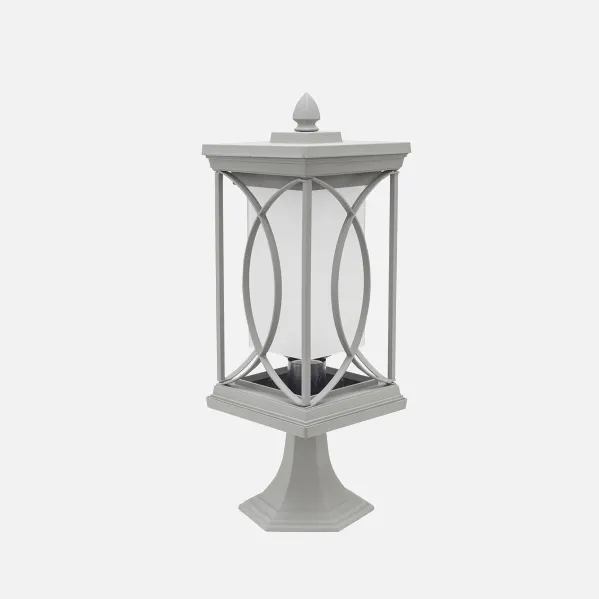 Surface-mounted Peq. Outdoor Garden 1xe27 Silver 39x16d
