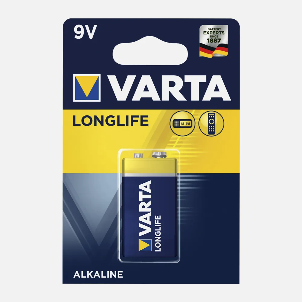 Blister 1 Pila 6lr61 9 V Varta Alkalina Longlife
