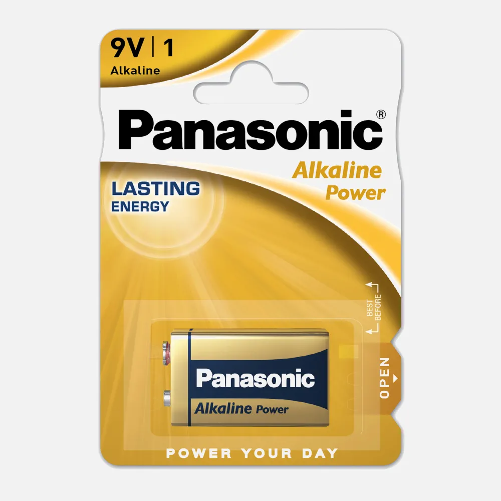 Blister 1 Pila 9v Panasonic Alkaline Power