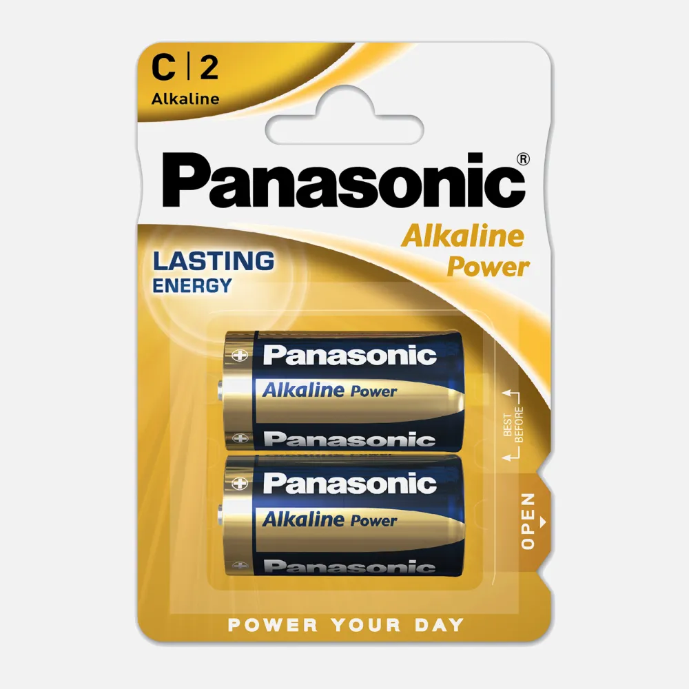 Blister 2 Pilas C/lr14  1,5 V  Panasonic Alkaline Power