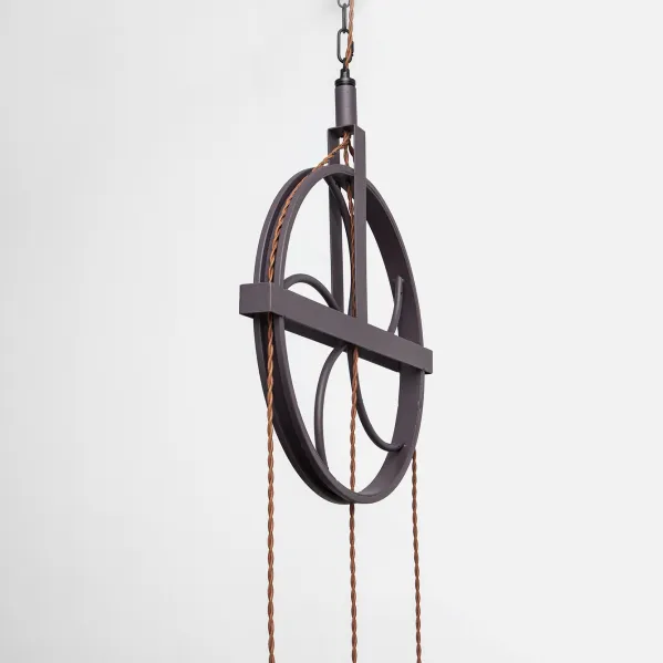 Pendant light Rustic Rueca  3xe27 Brown