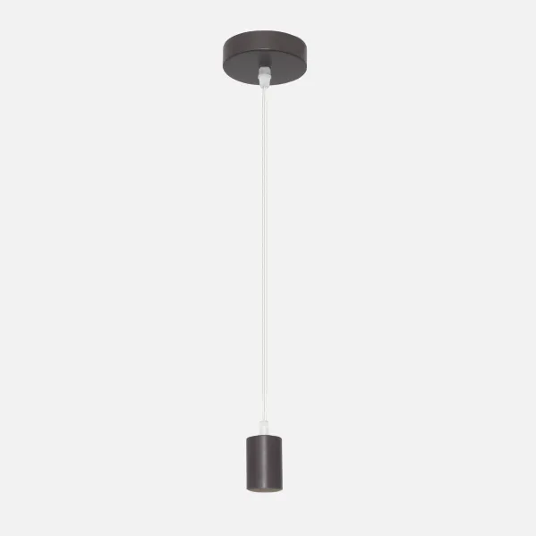 Frame Pendant light Maldives Brown 1xe27