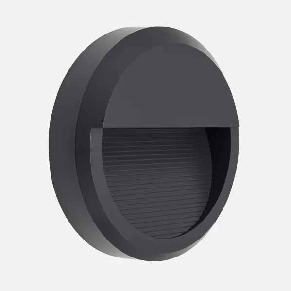Aplique Exterior Redon.8w 4000k 500lm Lordelo Gris Oscuro 5,5x23d Ip65