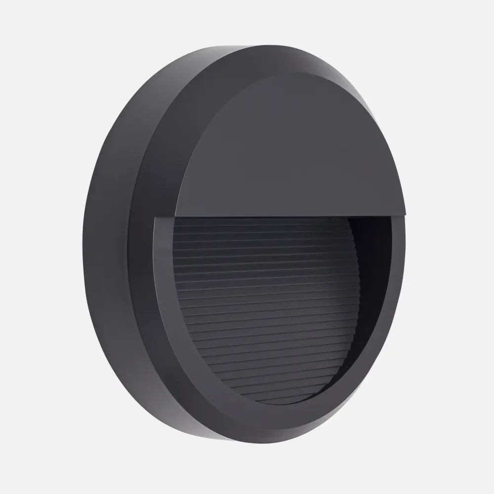 Aplique Exterior Redon.8w 4000k 500lm Lordelo Gris Oscuro 5,5x23d Ip65