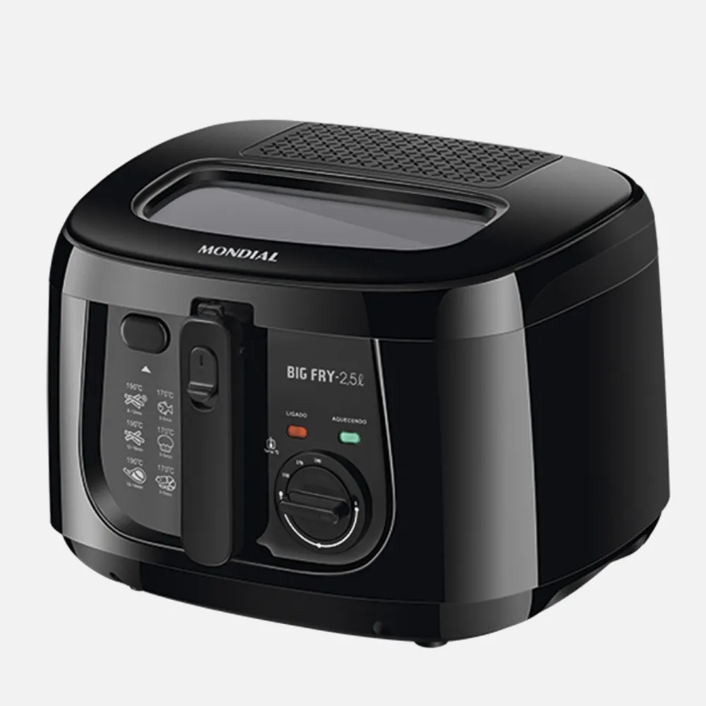 Freidora 2,5l/1800w Control Temperaturacesta Extraible, Tapa C/ventana Y Filtro