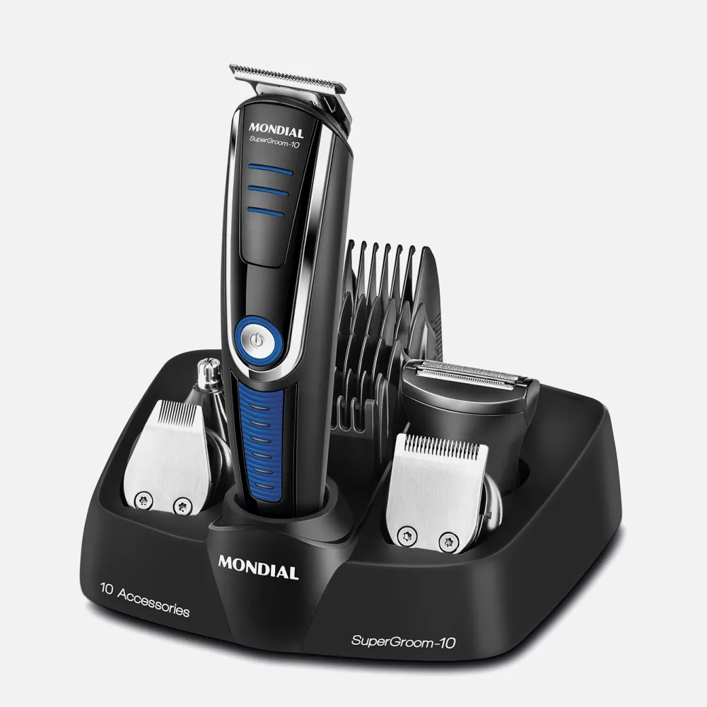 Corta Pelo/afeitadora Bateria Recargable Base Recargable.5 Cabezales Y 4 Peines