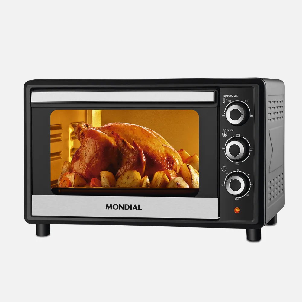 Mini Horno Eléctrico Compacto 32l 1600w34x52,5x37 Cm Asar, Gratinar Y Tostar