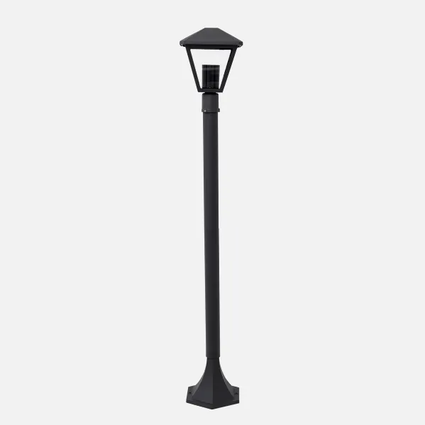 Street lamp Peq. Dornela 1xe27 Grey Dark Ip44 100 Cm