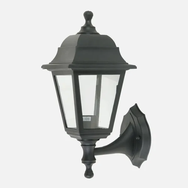 Outdoor Wall Light Albahaca 1xe27 Black Ip44 Polycarbonate 35x15x19,7 Cm