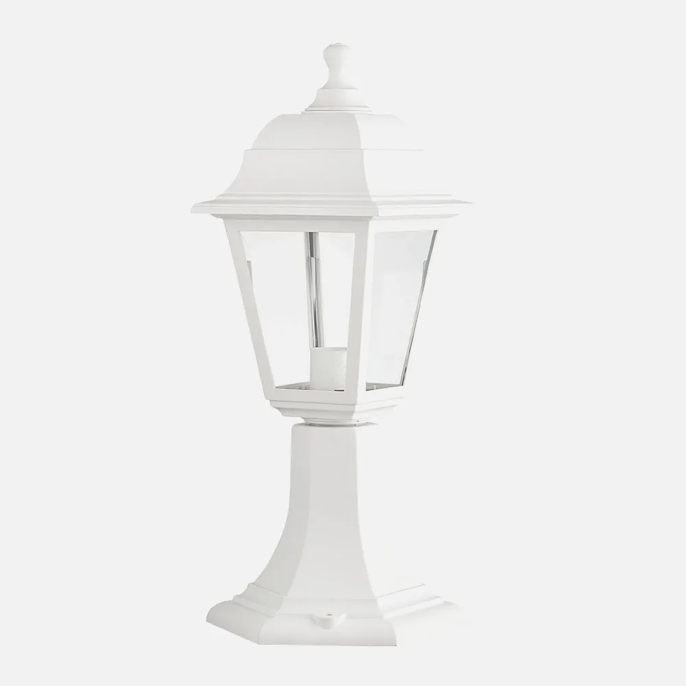 125871001 - Sobremuro Exterior Albahaca 1xe27 Blanco Ip44 Policarbonato 41,5x16,5d