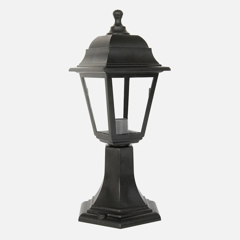 125871009 - Sobremuro Exterior Albahaca 1xe27 Negro Ip44 Policarbonato 41,5x16,5d