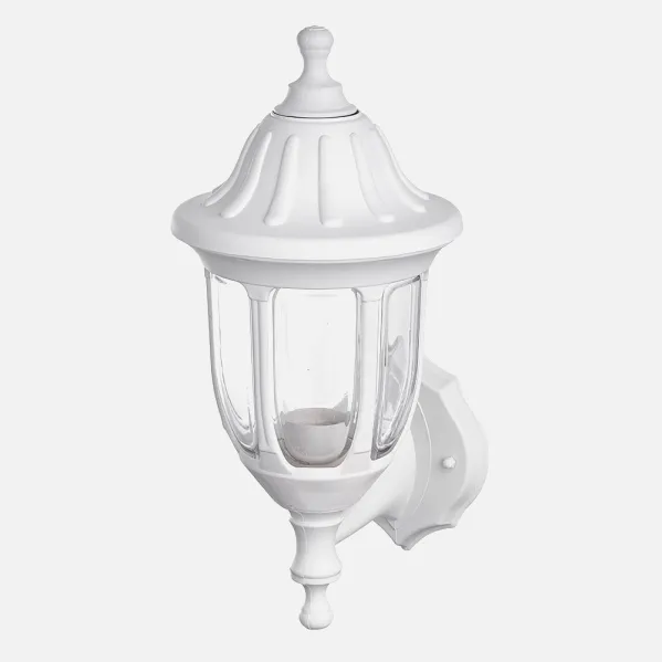 Outdoor Wall Light Angelica 1xe27 White Ip44 Polycarbonate 36,2x16,6x20,5 Cm
