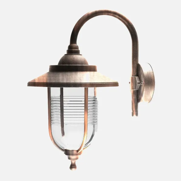 Outdoor wall light Canela 1xe27 Old gold IP44 Polycarbonate 45,2x25,2x34,2 Cm