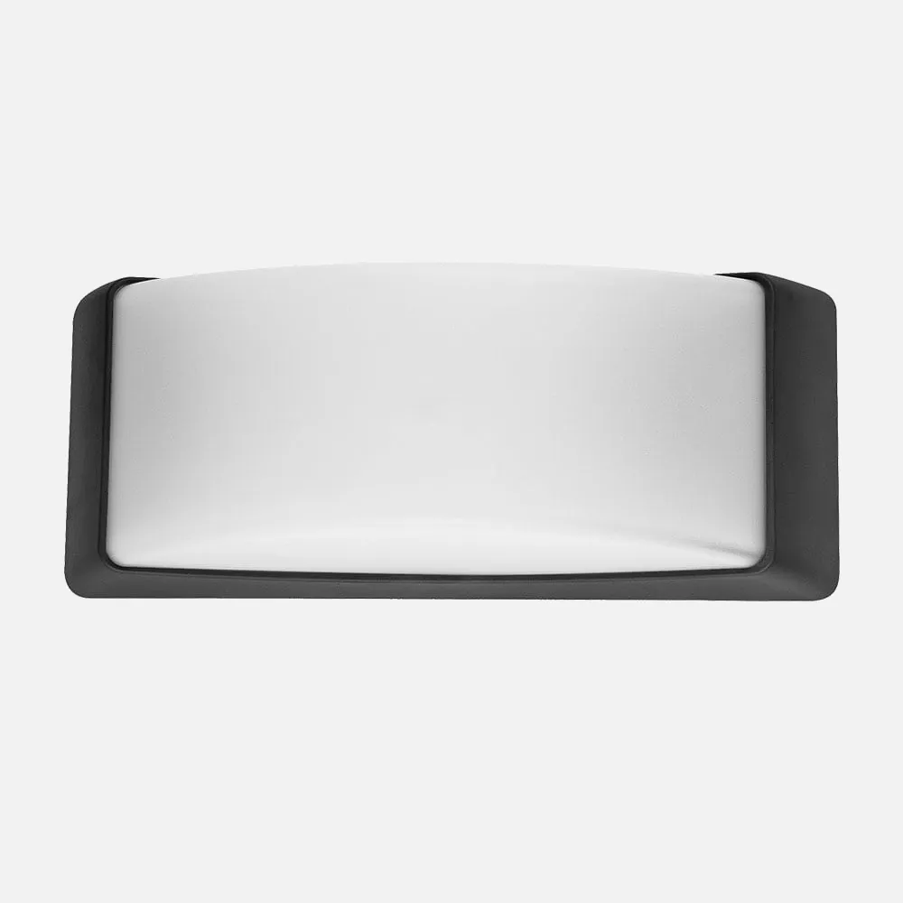126561009 - Aplique Exterior Azuki 1xe27 Negro Ip65 Policarbonato   12,9x32x13 Cm