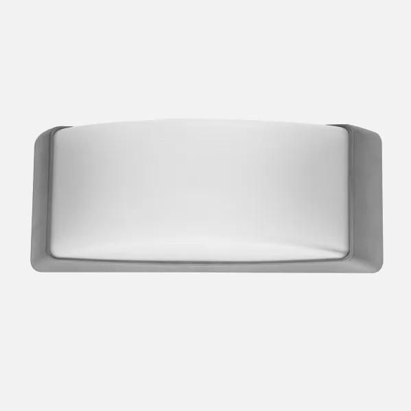 Aplique Exterior Azuki 1xe27 Gris Ip65 Policarbonato   12,9x32x13 Cm
