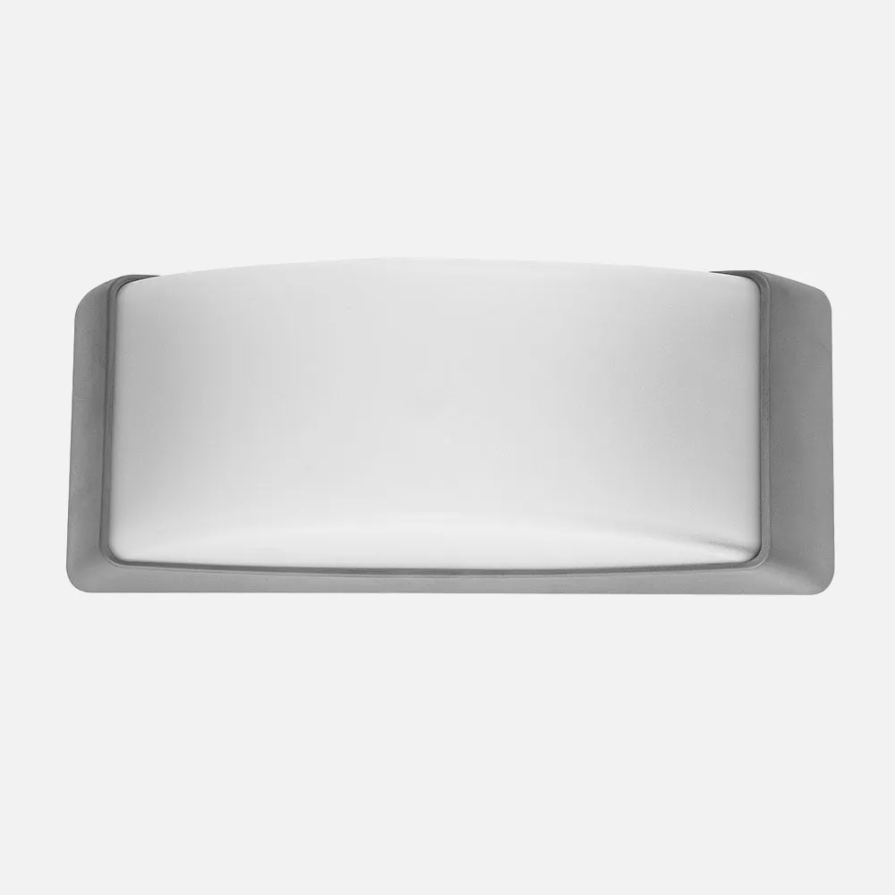 Aplique Exterior Azuki 1xe27 Gris Ip65policarbonato   12,9x32x13
