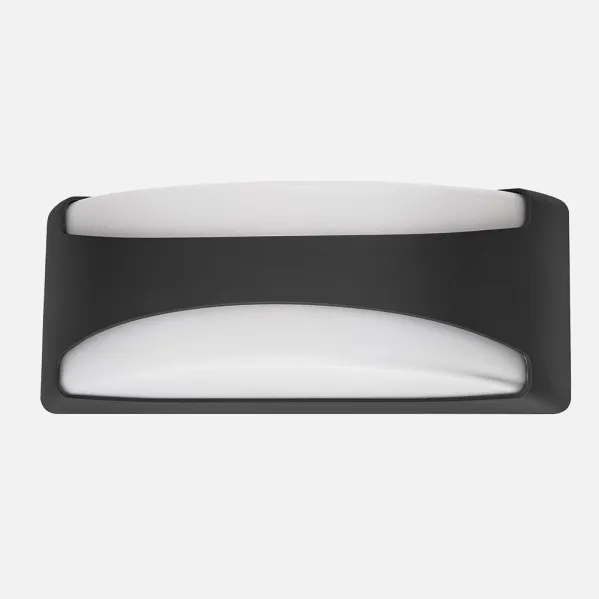 Outdoor wall light Daikon 1xe27 Black IP65 Polycarbonate  13,2x32x13 Cm