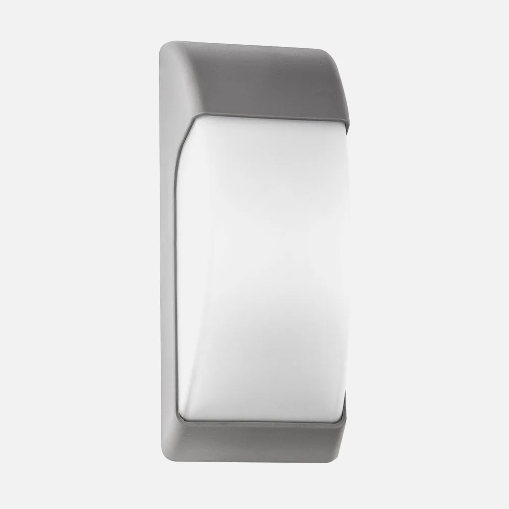 126861028 - Outdoor wall light Espelta 1xe27 Grey IP65 Polycarbonate   32x12,9x13 Cm