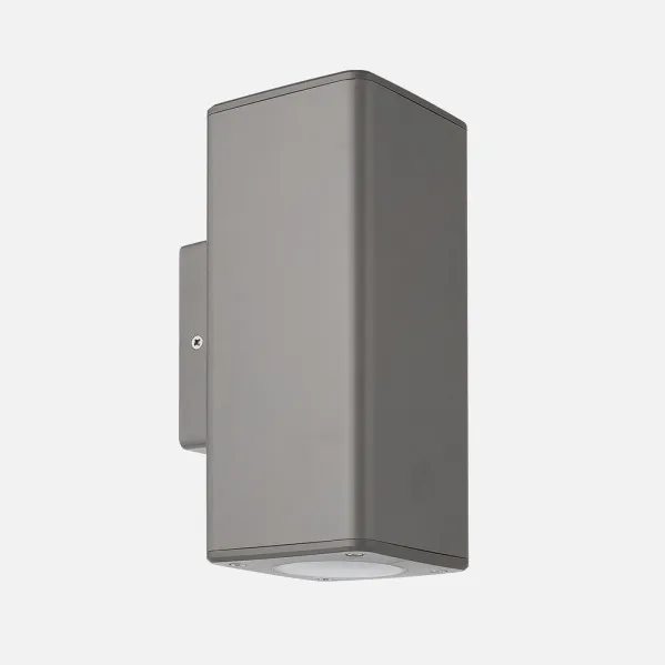 Outdoor wall light Yopol 2xgu10 Grey  Polycarbonate  18,6x7,6x9,9 Cm  Ip54