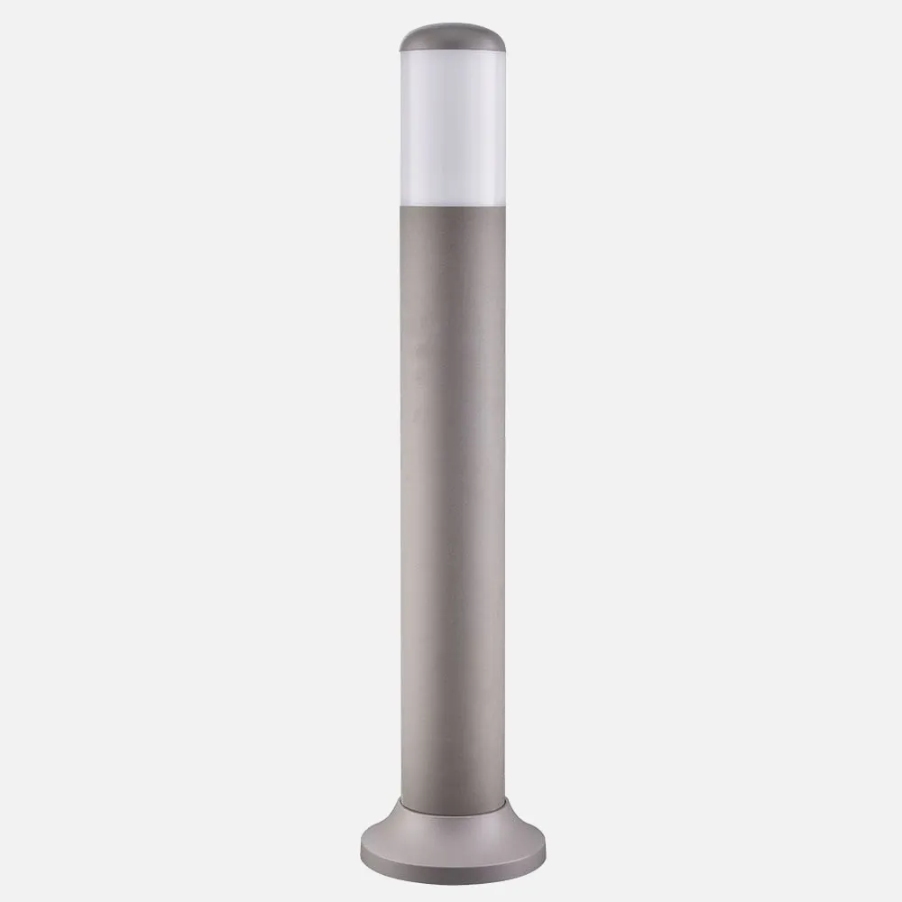 127371028 - Pilar Exterior Azafran 1xe27 Gris 70x9,1x9,1 Cm Policarbonato  Ip44