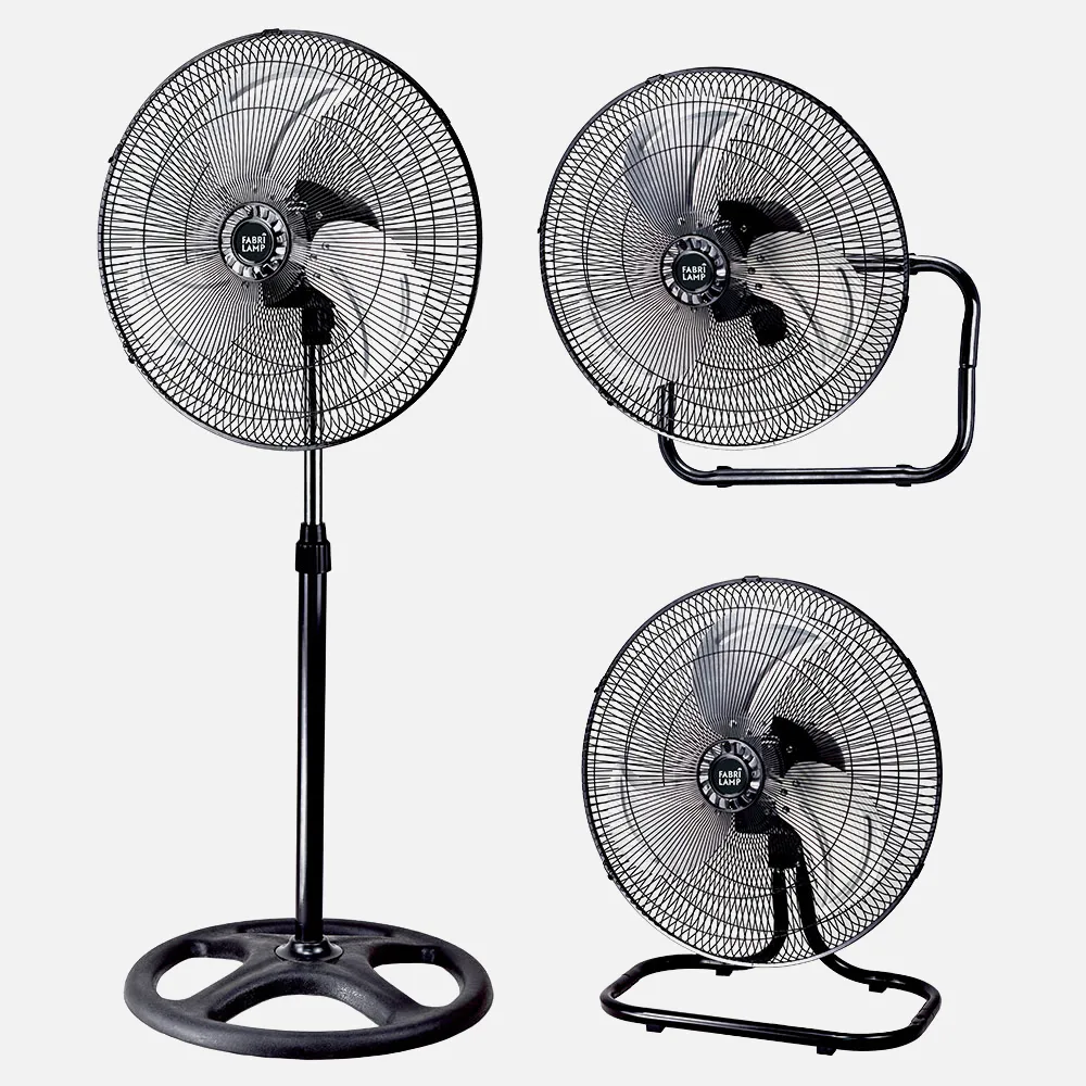 Ventilador 3 En 1 Maloja Cromo/negro 70w 46 D