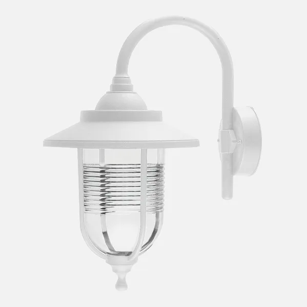 Outdoor wall light Canela 1xe27 White IP44 Polycarbonate 45,2x25,2x34,2 Cm