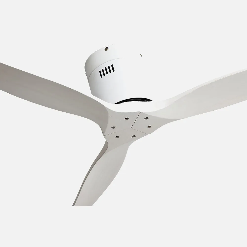 Ventilador Dc Aguilon Blanco 3 Aspas Blancas 6 Velocidades Sin Luz Remoto Y Temporiz.132d