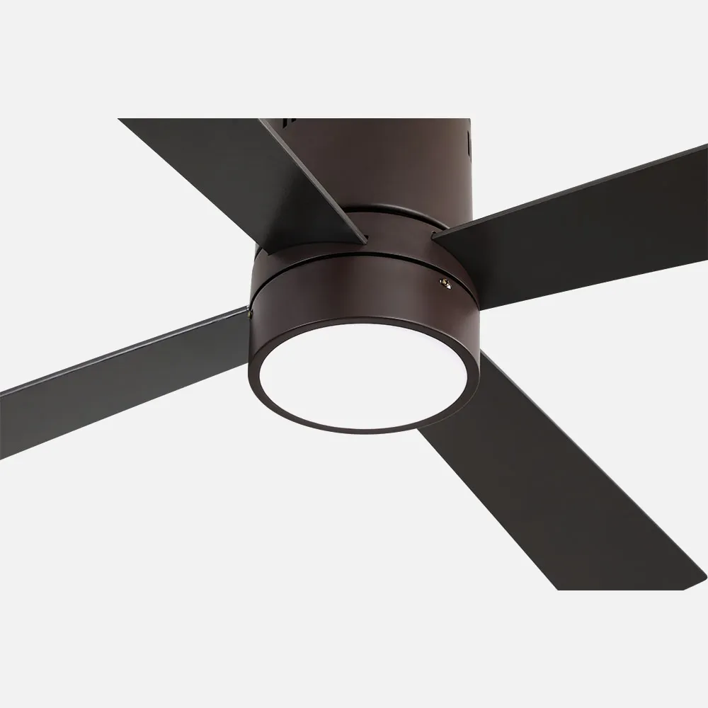 Ventilador 18w Barine Marron 4 Aspas Haya/marro   N 3 Velocid. C/remoto Temporizador 122 D