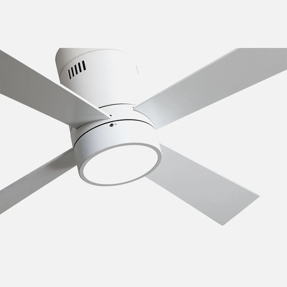Ventilador 18w Barine Blanco 4 Aspas Blanca/haya 3 Velocid. C/remoto Temporizador 122 D