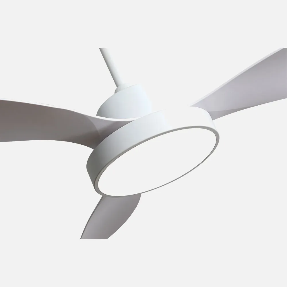 Ventilador Dc Hayate 48w 4080lm Blanco 3 Asp 39/54x120x120cm 3000-4000-6000k C/remoto, Memoria Y Temporizador