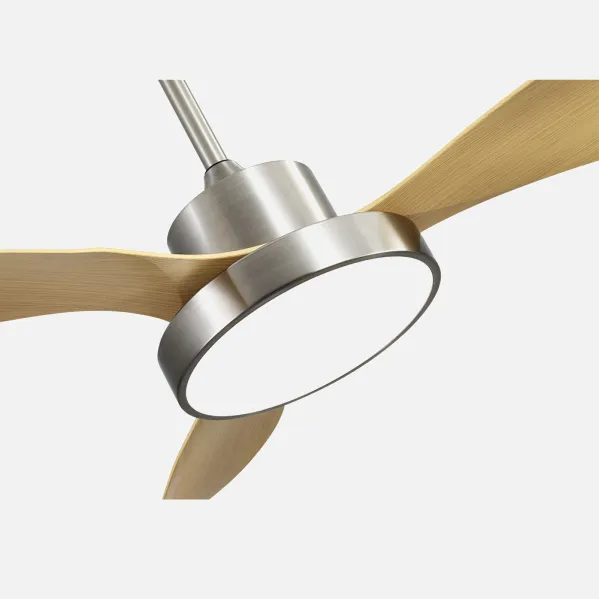 Ventilador DC Hayate  48w 4080lm Niq/haya 3 Asp 39/54x120x120cm 3000-4000-6000k C/remoto, Memoria Y Temporizador