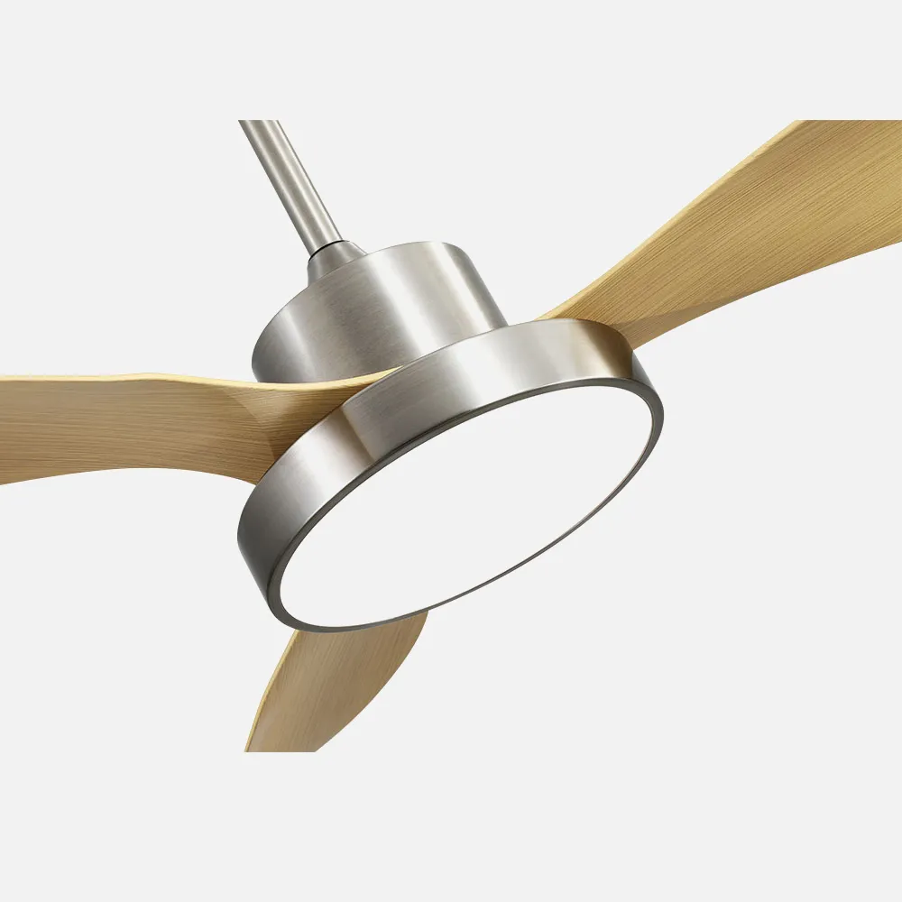 Ventilador DC Hayate  48w 4080lm Niq/haya 3 Asp 39/54x120x120cm 3000-4000-6000k C/remoto, Memoria Y Temporizador