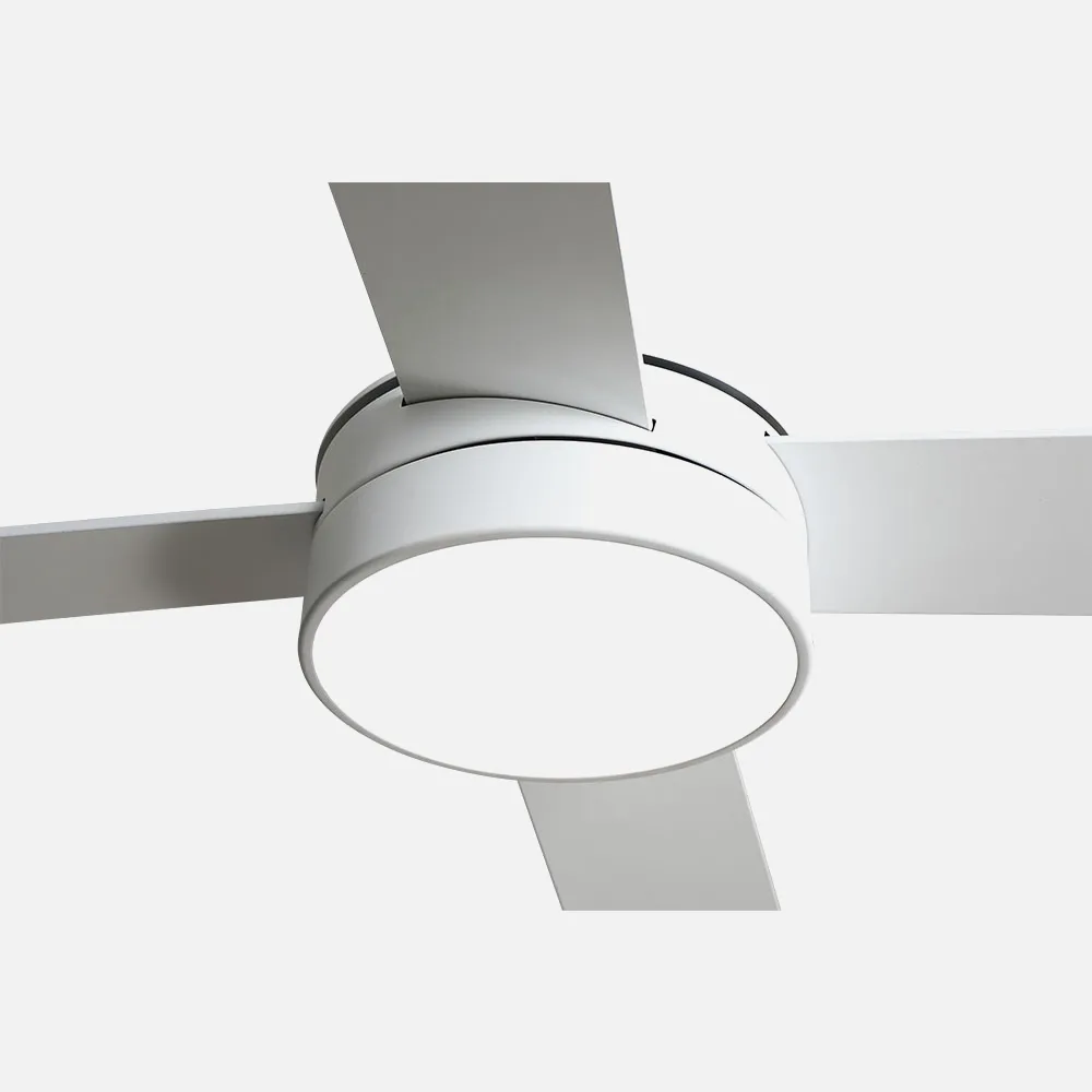 Ventilador Dc Nevery 26w Blanco 4aspas Blanco/haya 122d 2950lm 3000k,4000k,6000k Remoto-temporizador-memoria 24