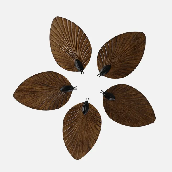 Ventilador Dc 26w Colla Negro 5 Aspas Marron 132cm 6 Velocidades 2950lm Remoto Temporizador Memoria 25
