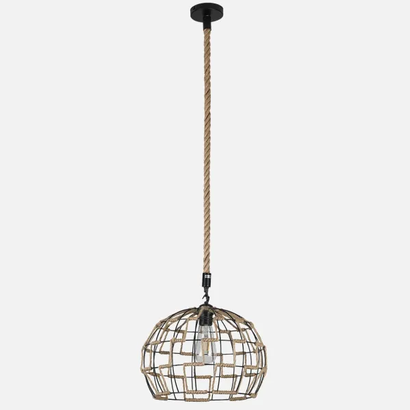 Jute Pendant 1xe27 Rope Regx35x35 Cm