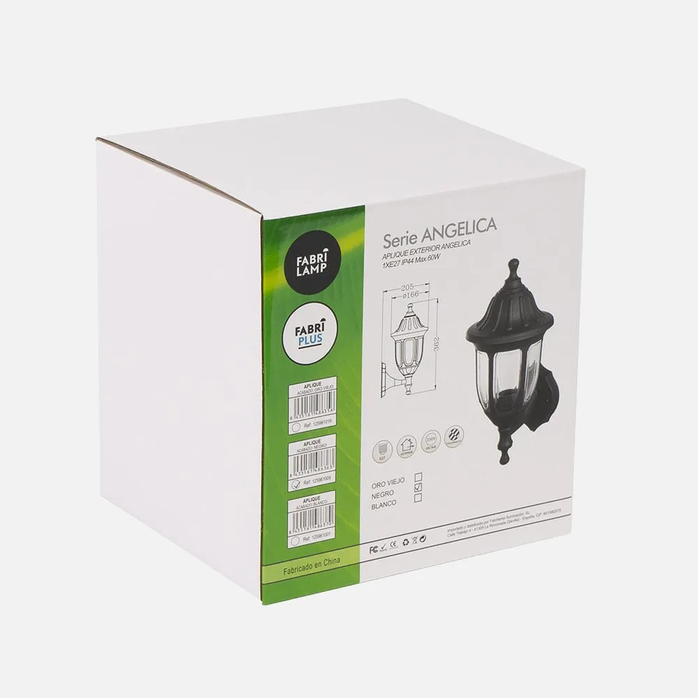 Aplique Exterior Angelica 1xe27 Blanco Ip44policarbonato 36,2x16,6x20,5