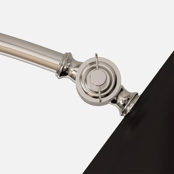 Império 1xe27 Preto 167x30x85 Cm Suporte de chão
