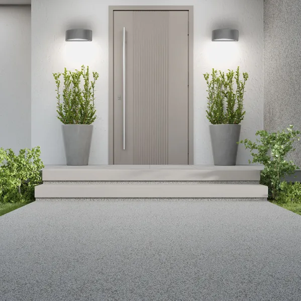Aplique Exterior Kefir 1xe27 Gris Ip65 Policarbonato  13,2x32x13 Cm