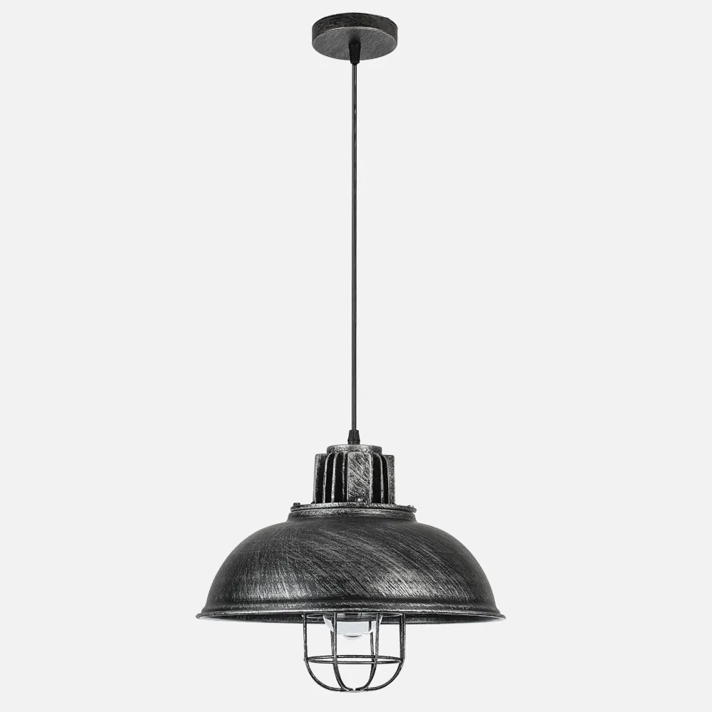 132191010 - Pendant light Emu 1xe27 Rustic-silver Regx33x33 Cm